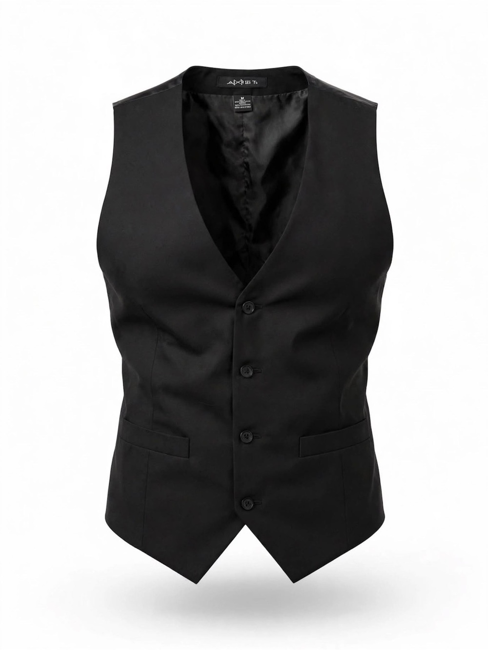 Calvin Klein Men's Black Tailored Dress Vest Size M